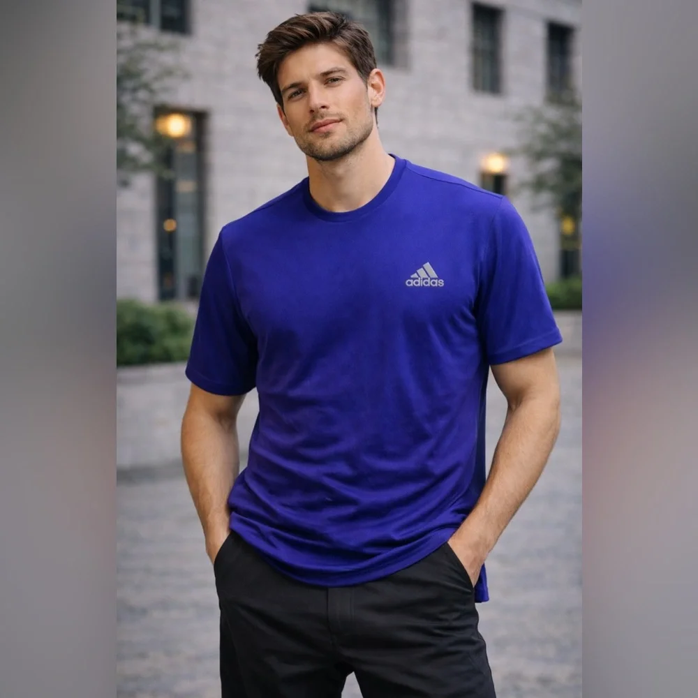 Adidas Purple Short Sleeve Tee