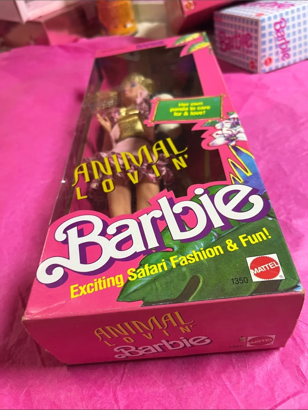 Barbie toy visible not