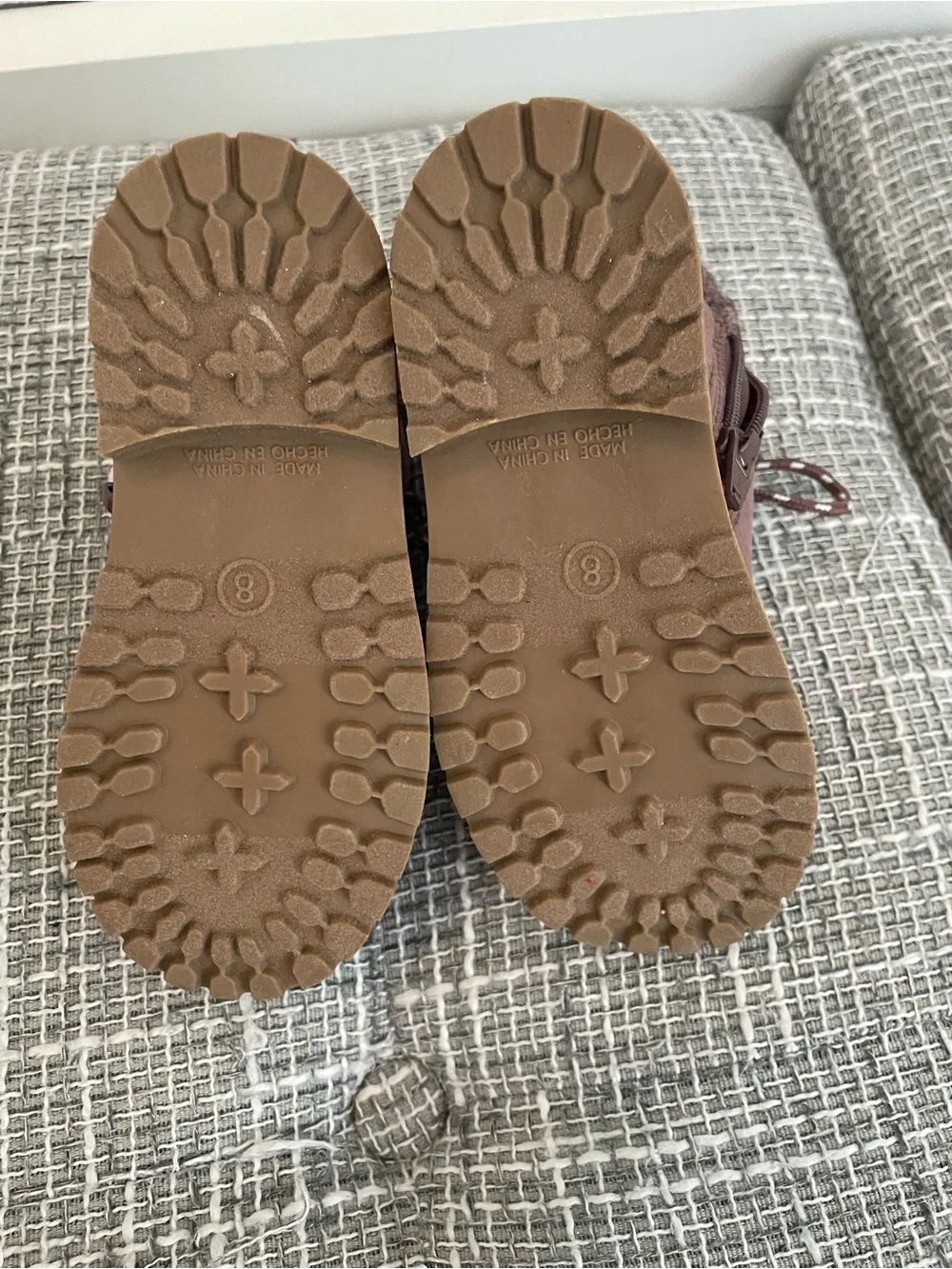 Old Navy Kids Lace-Up Boots in Dusty Rose