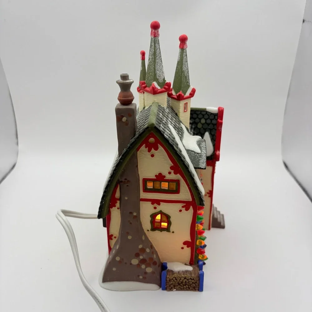 Dept 56 North Pole Series Santa's Light Shop Christmas Village House 56397