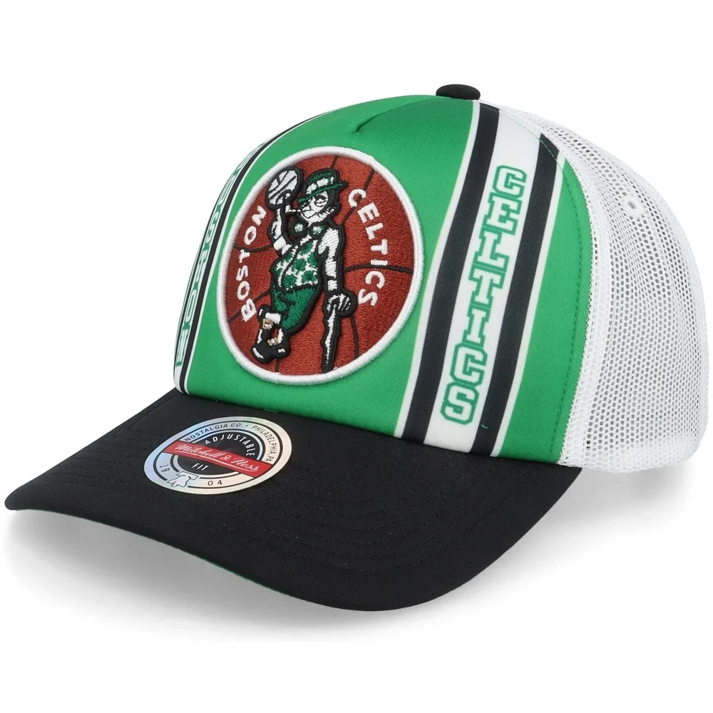Mitchell‎ Ness Boston Celtics NBA Retro Trucker Snapback Hat Green Black Fit NWT
