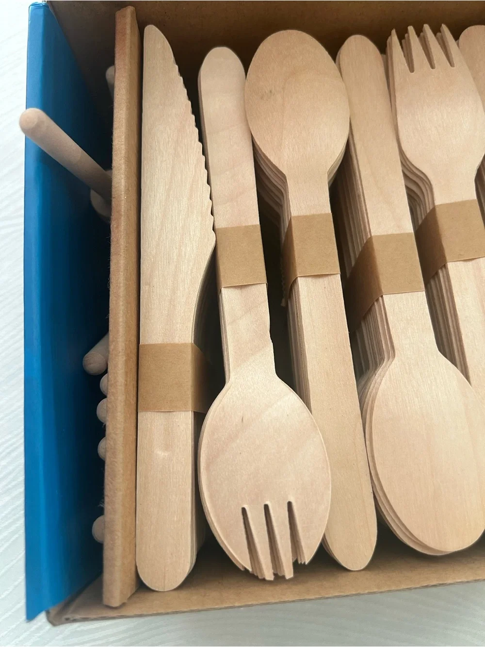 408 Pc Disposable/biodegradable Wooden Cutlery/compostable Utensils Set