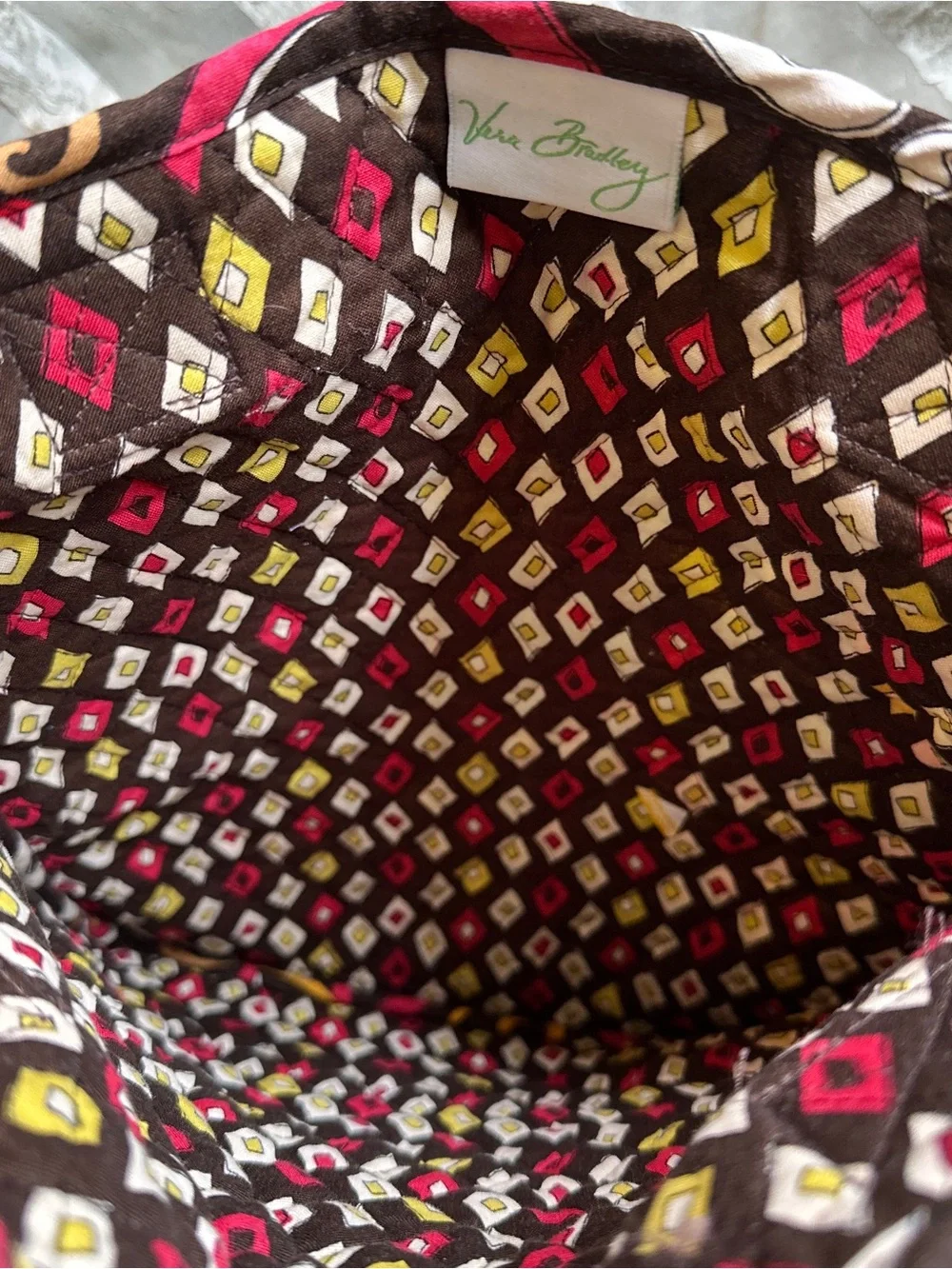 Y2K Vera Bradley Puccini Brown Floral Tote