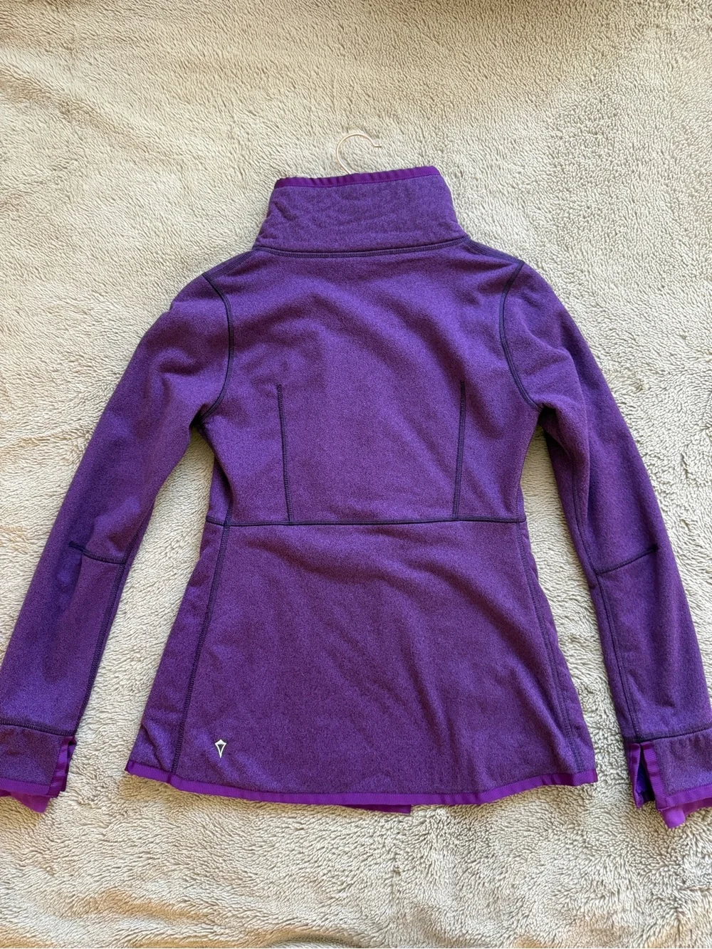 Ivivva by Lululemon Asymmetrical Purple Fleece Jacket