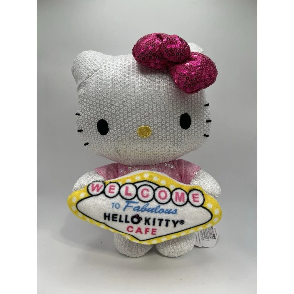 Sanrio Hello Kitty Cafe Shop Las Vegas Nevada Sequin Plush Stuffed Toy