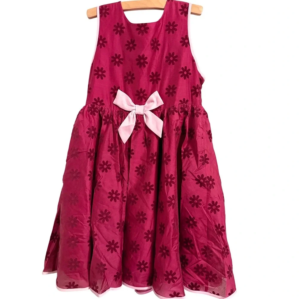 Finding Foxtale Girls Dress Size‎ 10 Pink Floral Bow Party Special Occasion