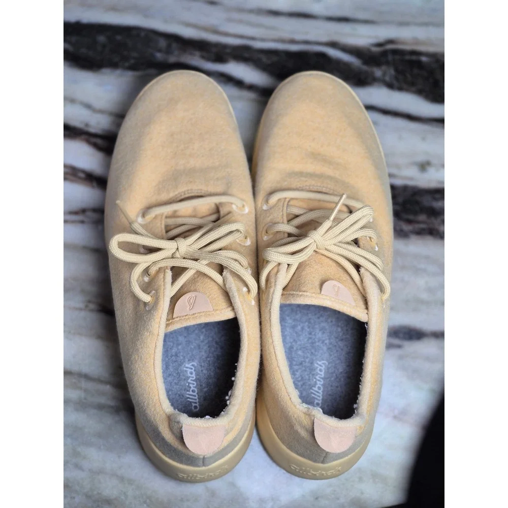 Allbirds Mens Wool‎ Runner Yellow Merino Wool Sneakers Size 12
