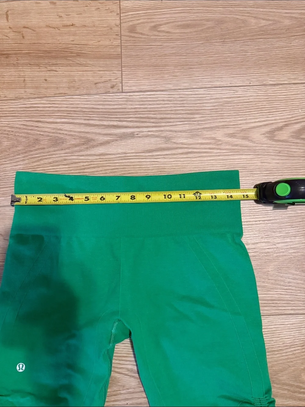 lululemon athletica Women’s In The Flow Green Ruched Crop Leggings