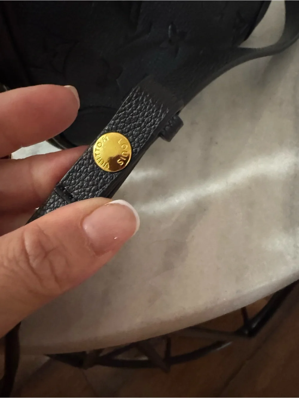 Louis Vuitton Women's Black Monogram Leather mini camera bag