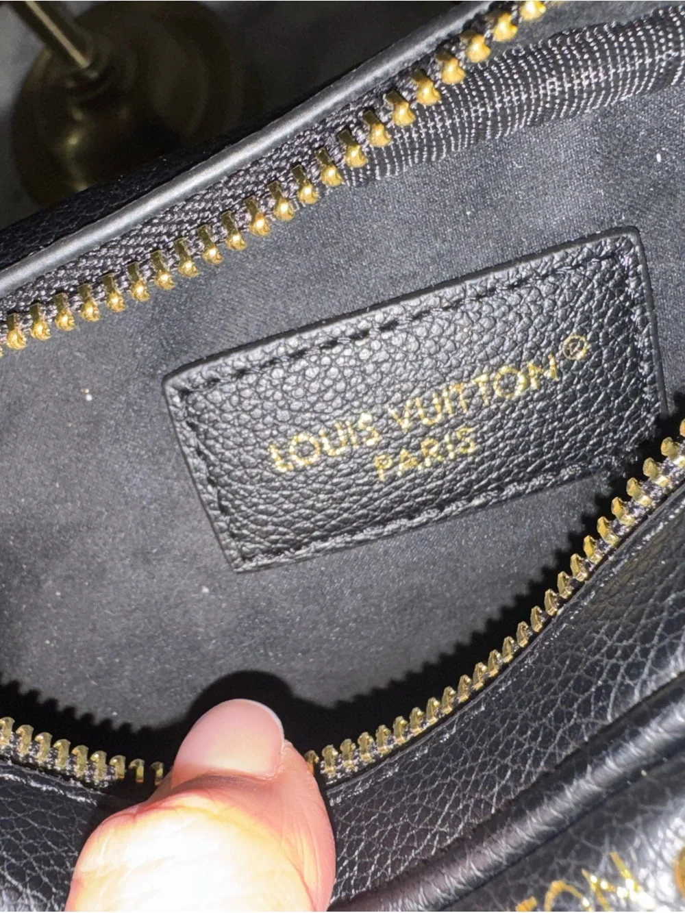 Louis Vuitton Women's Black Monogram Leather mini camera bag
