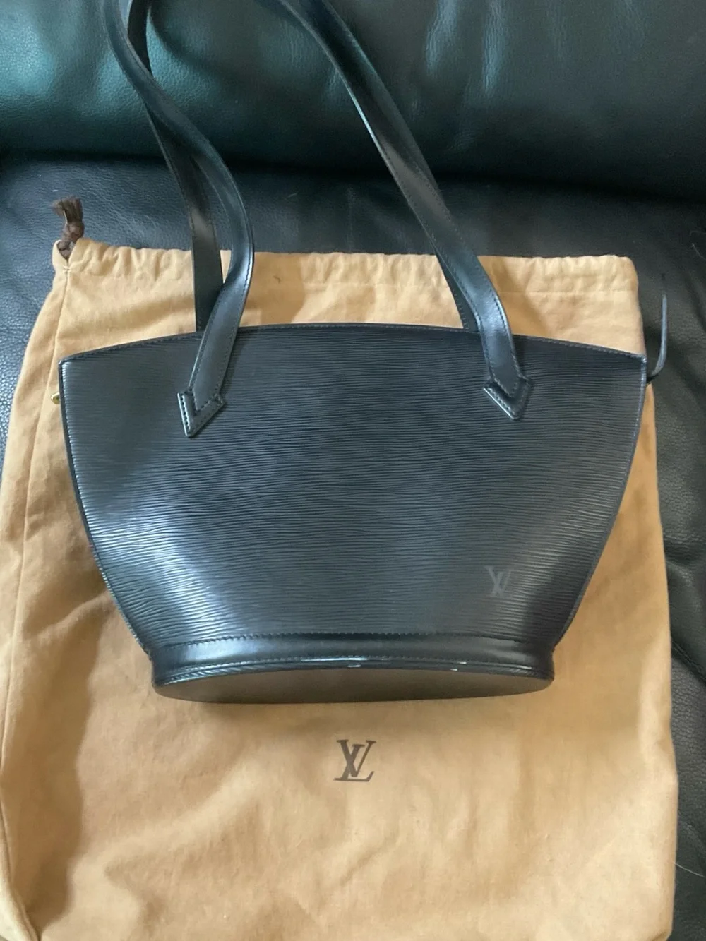 Louis Vuitton Saint Jacques Epi Black Shoulder Bag
