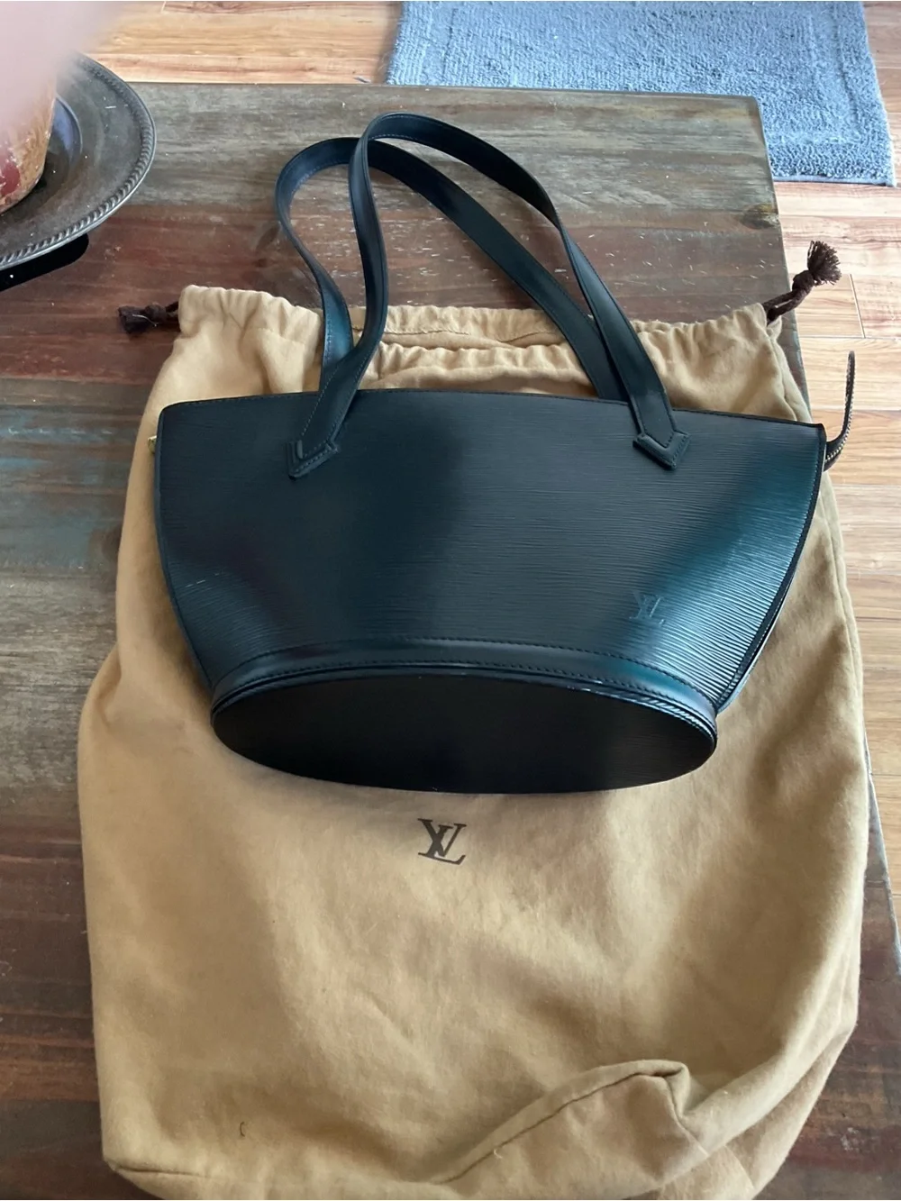 Louis Vuitton Saint Jacques Epi Black Shoulder Bag