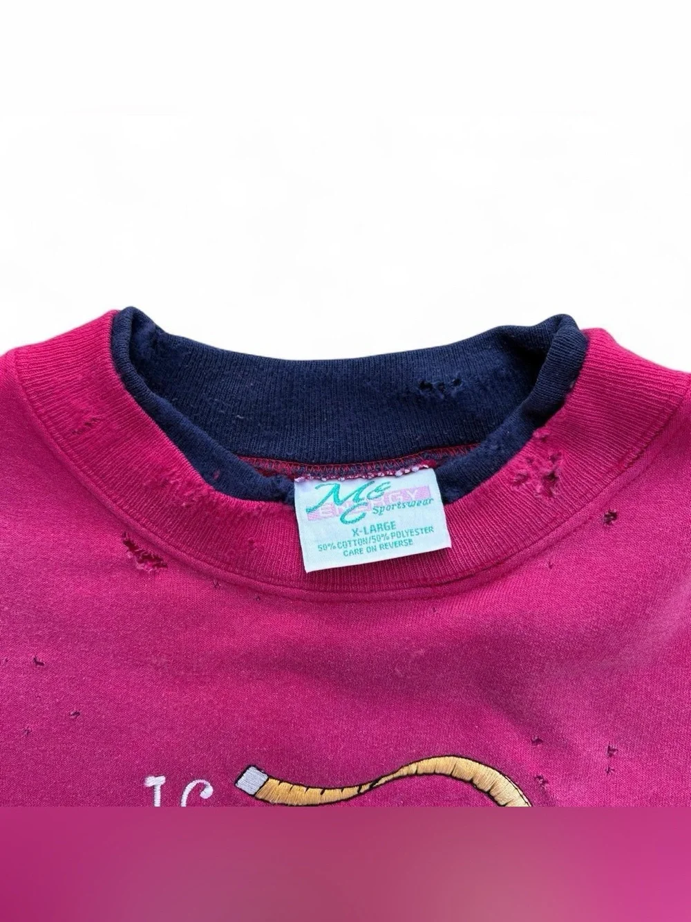90s Vintage Funny Text Crewneck Sz XL If I Can’t Be Skinny, Make My Friends Fat