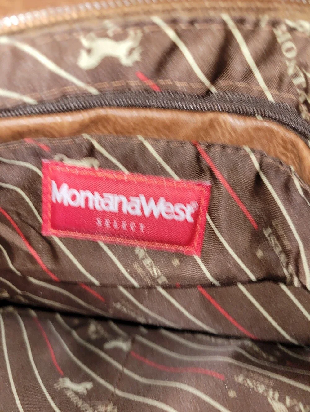 Brown and Tan Southwestern Montana West Studded Crossbody Bag