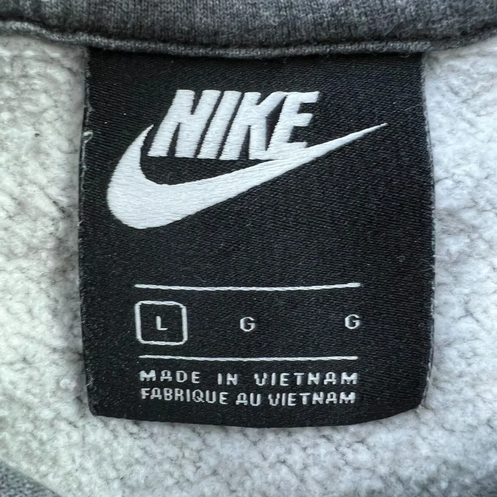 Nike‎ Sportswear Club Fleece Pullover Hoodie Sweatshirt Mens Large Gray Casual