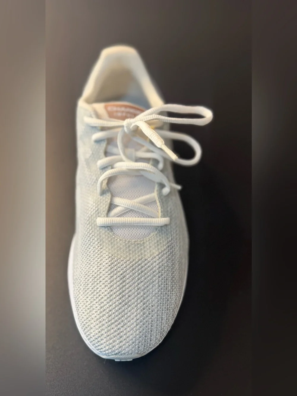 Under Armour Women’s White and Rose Gold Running Sneakers Size 10