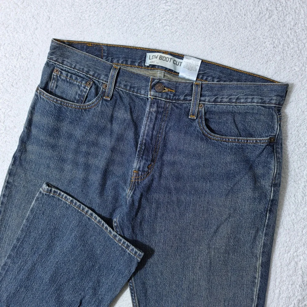 Vintage Levis 527 Mens 34/32 Jeans Blue Low Boot Cut Denim Classic Medium Wash