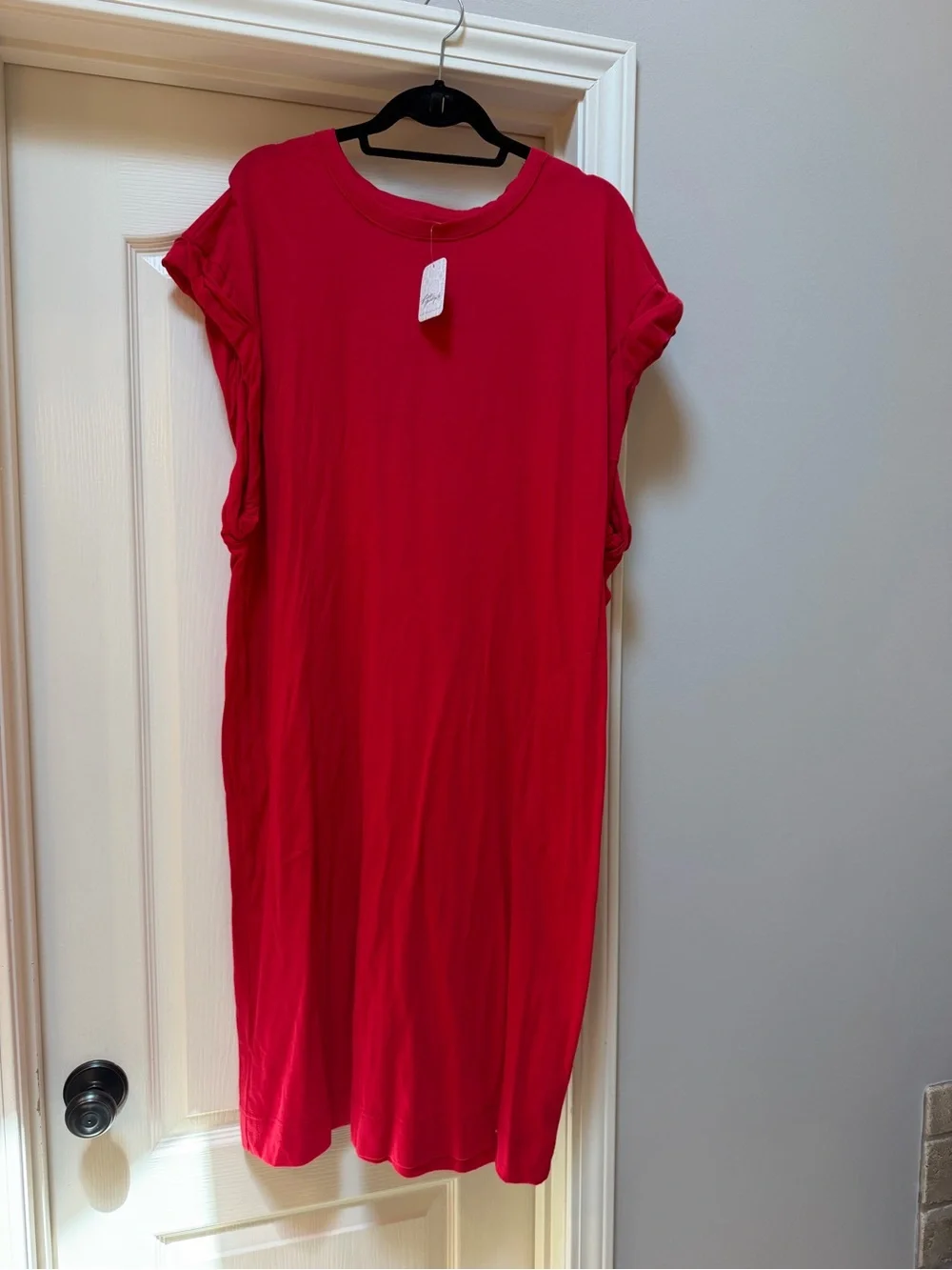 Free People Red Sleeveless Midi Dress