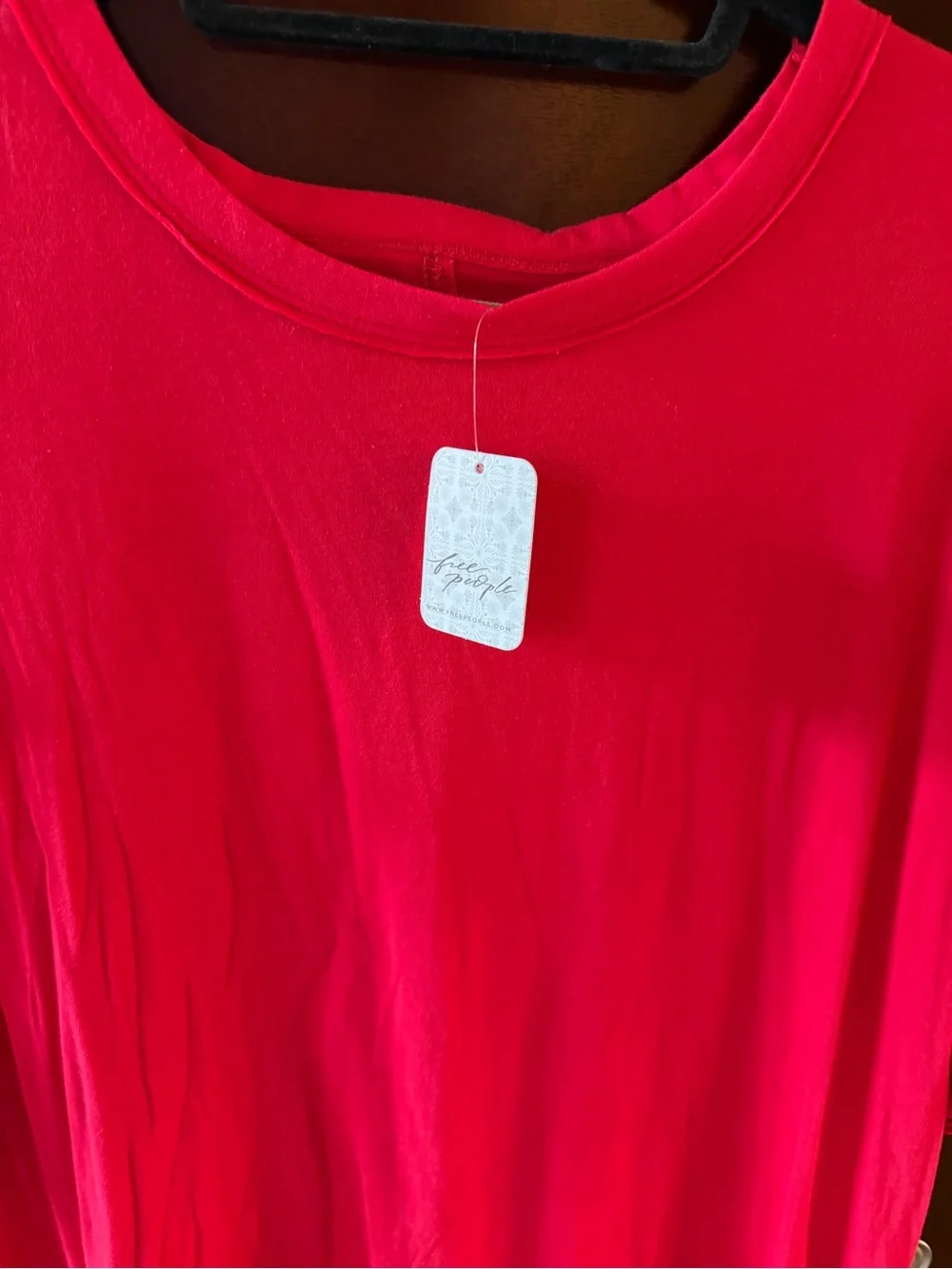 Free People Red Sleeveless Midi Dress
