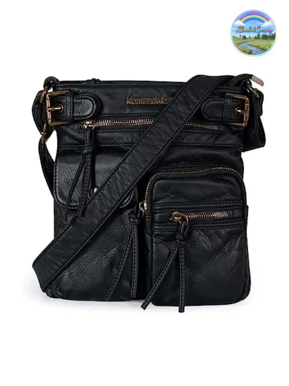 Montana West Crossbody Bag Multi Pocket Shoulder Travel Purse Ultra Soft Faux