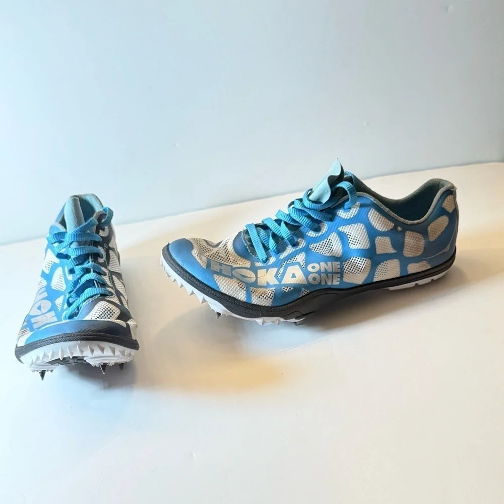Hoka One One Light Blue Running Shoes Size 7.5