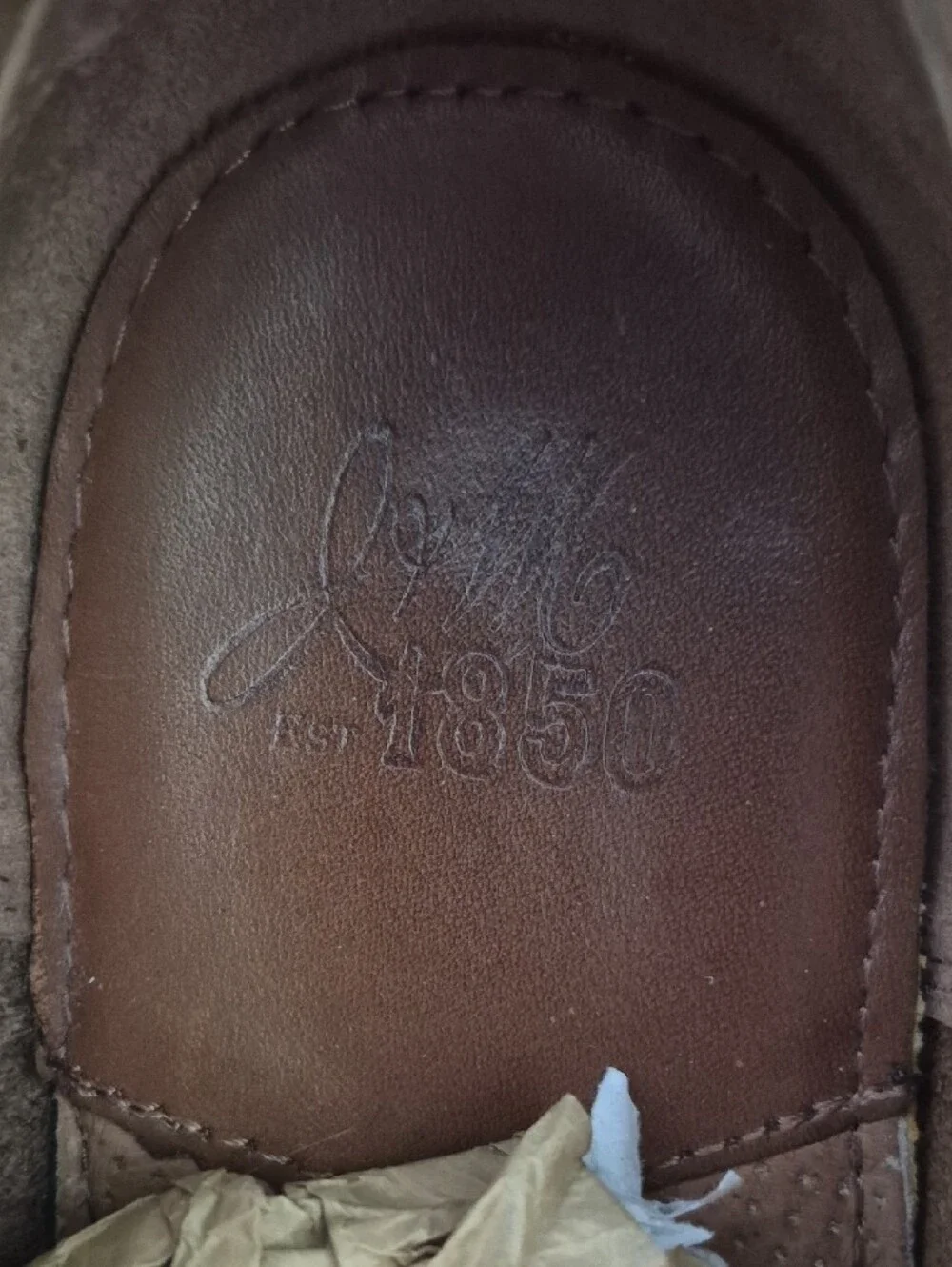 Johnston & Murphy leather wingtip