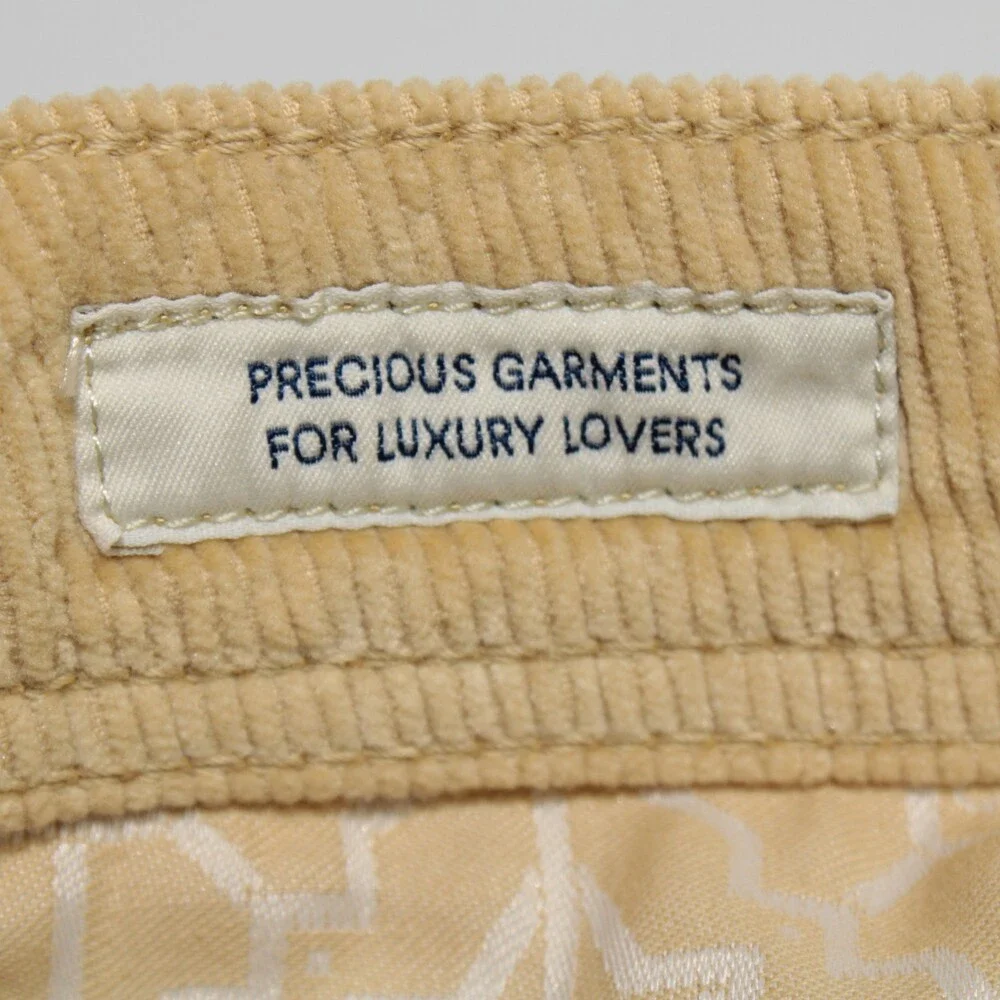 Jacob Cohen NWT 5 Pocket Jean Cut Corduroy Pants Size 34 US Bard in Yellow