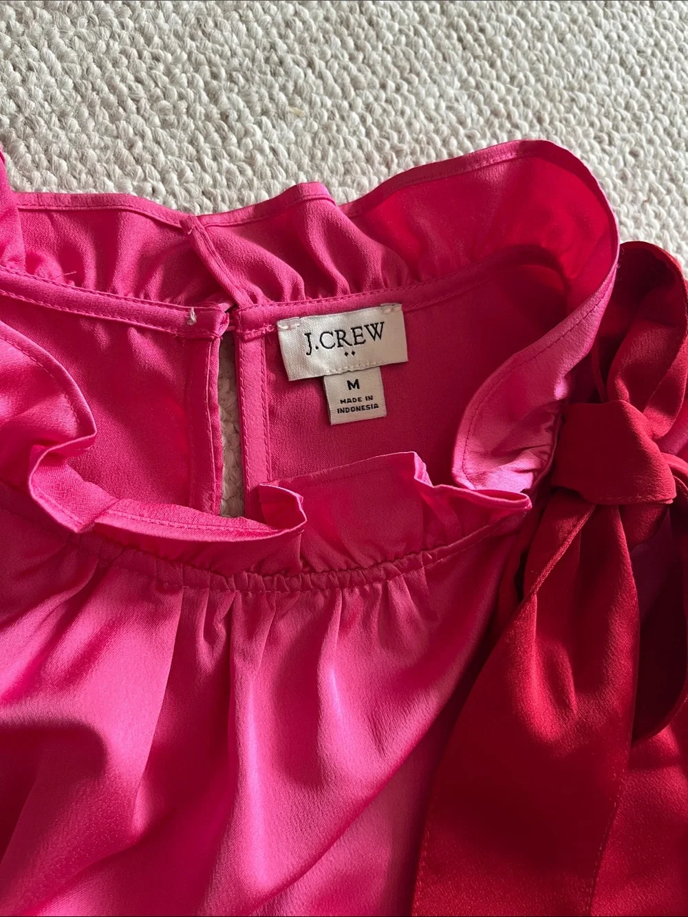 J. Crew satin sleeveless