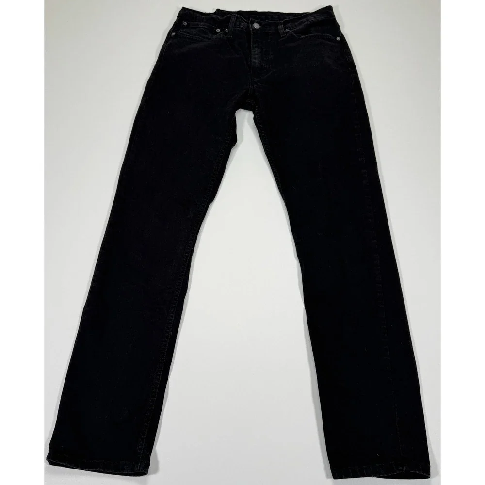 Levis 511 Mens Jeans 34x34 Fit 32x32 Black Slim Fit Straight Leg Denim Stretch