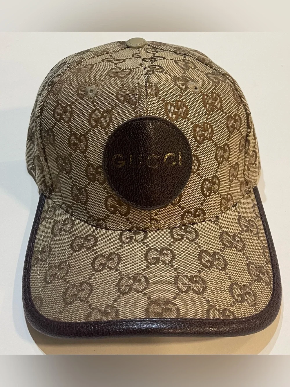 Beige Gucci GG Hat