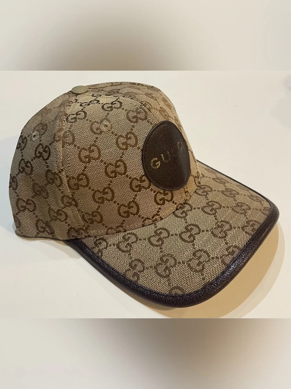 Beige Gucci GG Hat