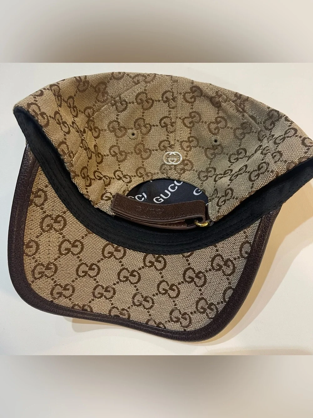 Beige Gucci GG Hat