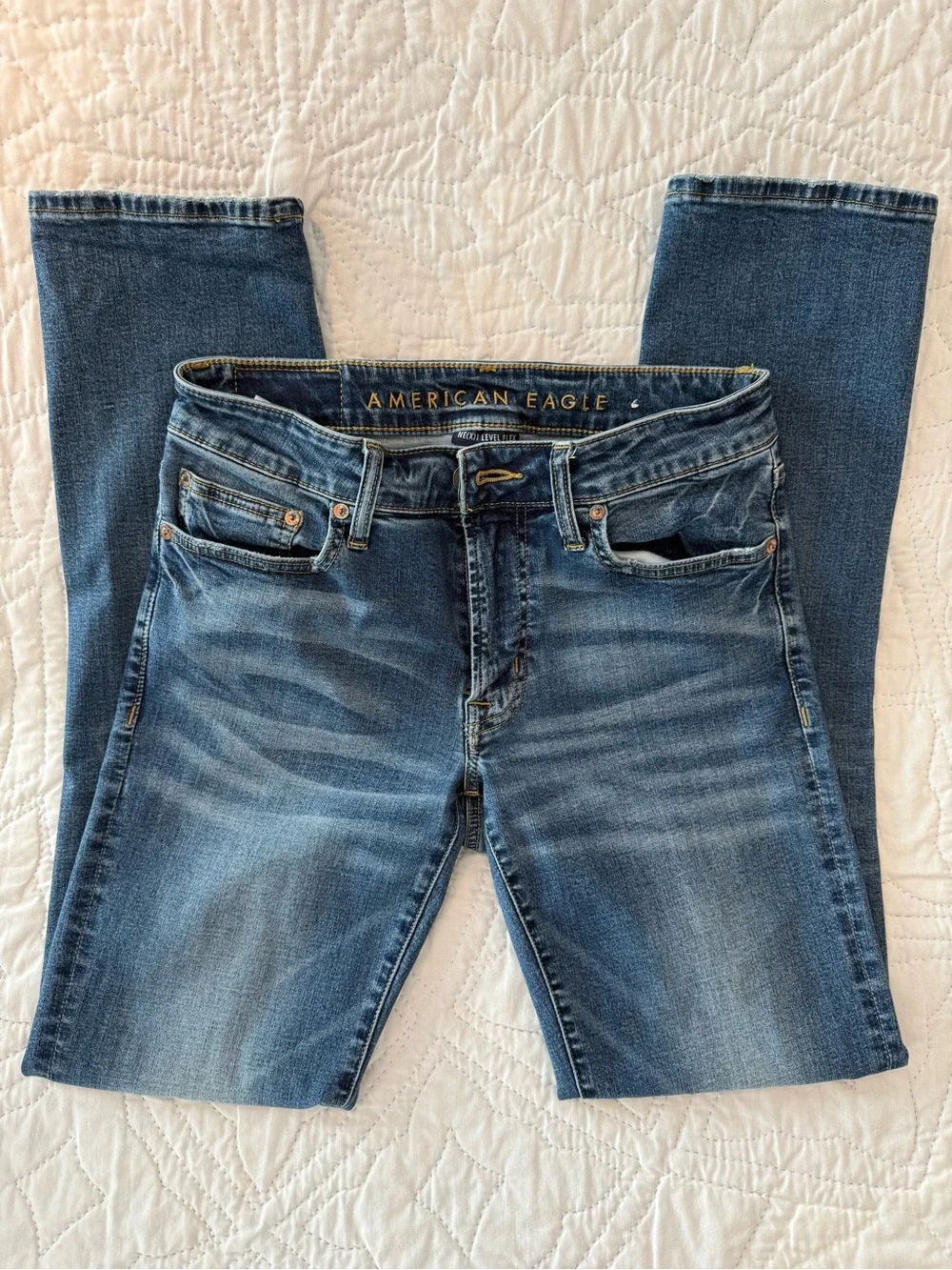 American Eagle Outfitters blue fit five