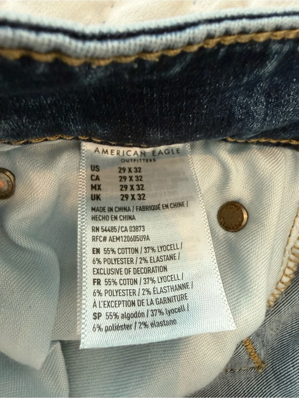 American Eagle Outfitters tapered denim