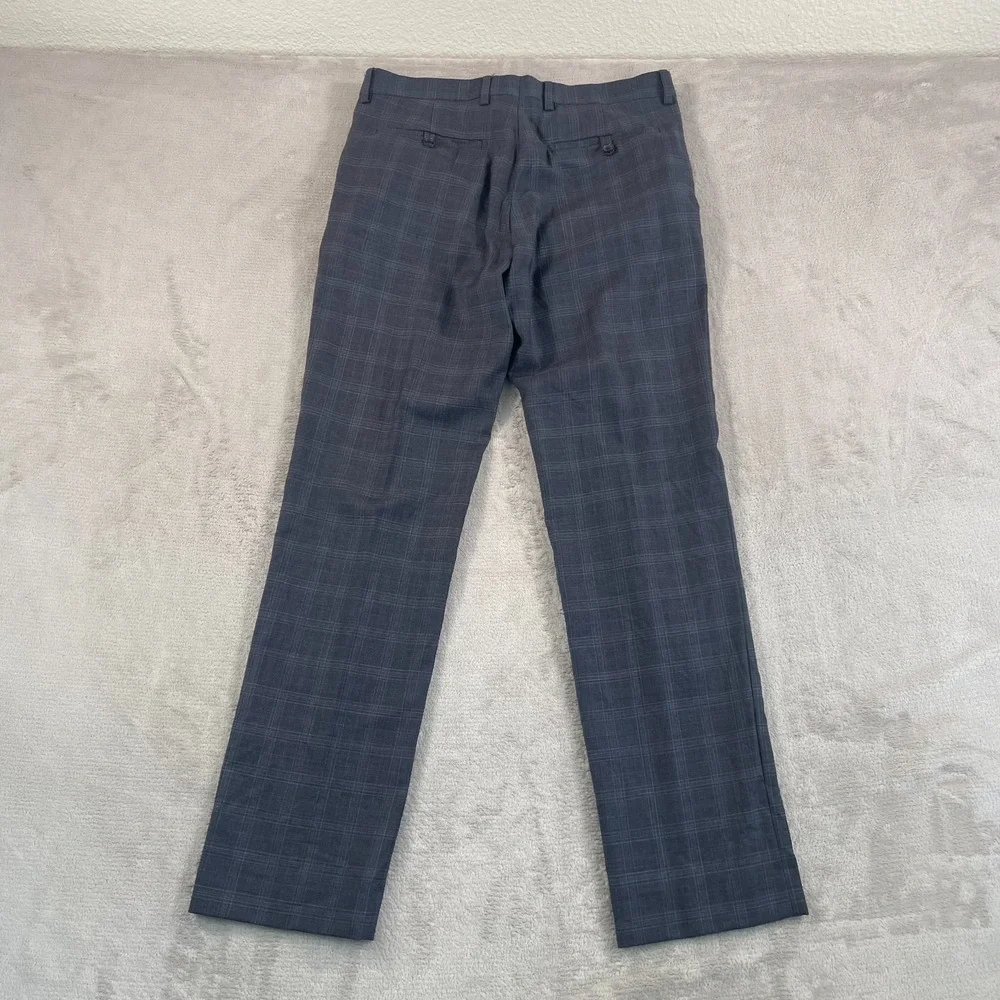 Banana Republic Tailored Slim Fit Pants Trousers Men 31x31 Grey Italian Fabric‎