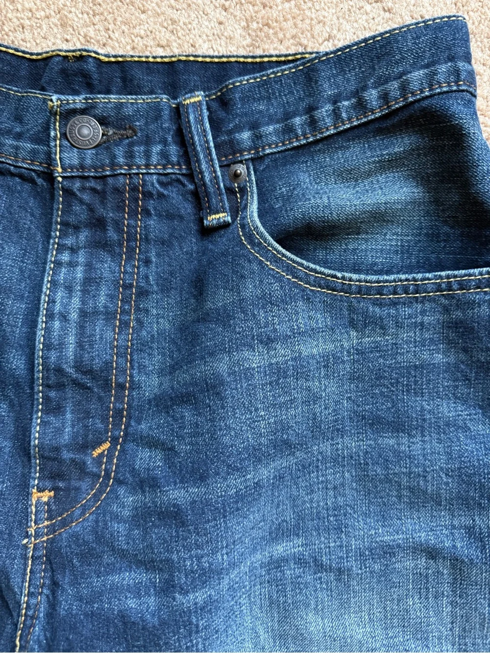 Levis 569 Loose Fit Denim Jorts W32 Baggy Long Jean Shorts Y2K