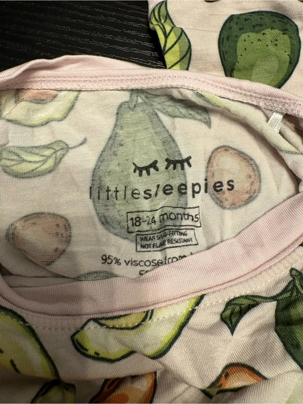 Little Sleepies wear fabric color
