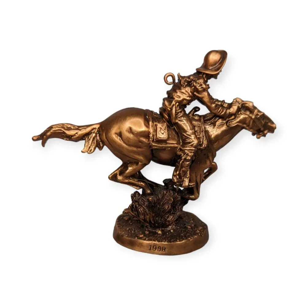 Vintage 1998 Hallmark Keepsake Ornament Pony Express Rider The Old West