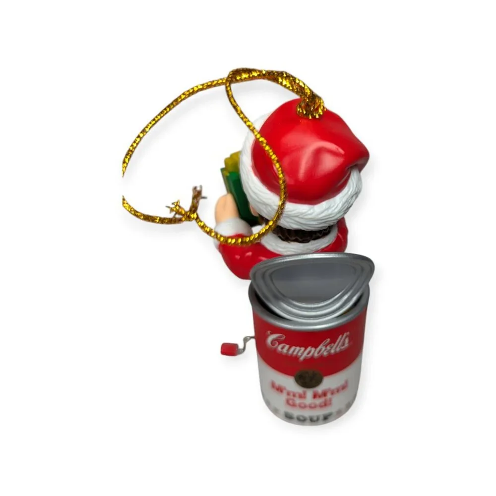 Vintage 2002 Campbell's Soup Kids Boy in Soup Can Ornament with Original Box