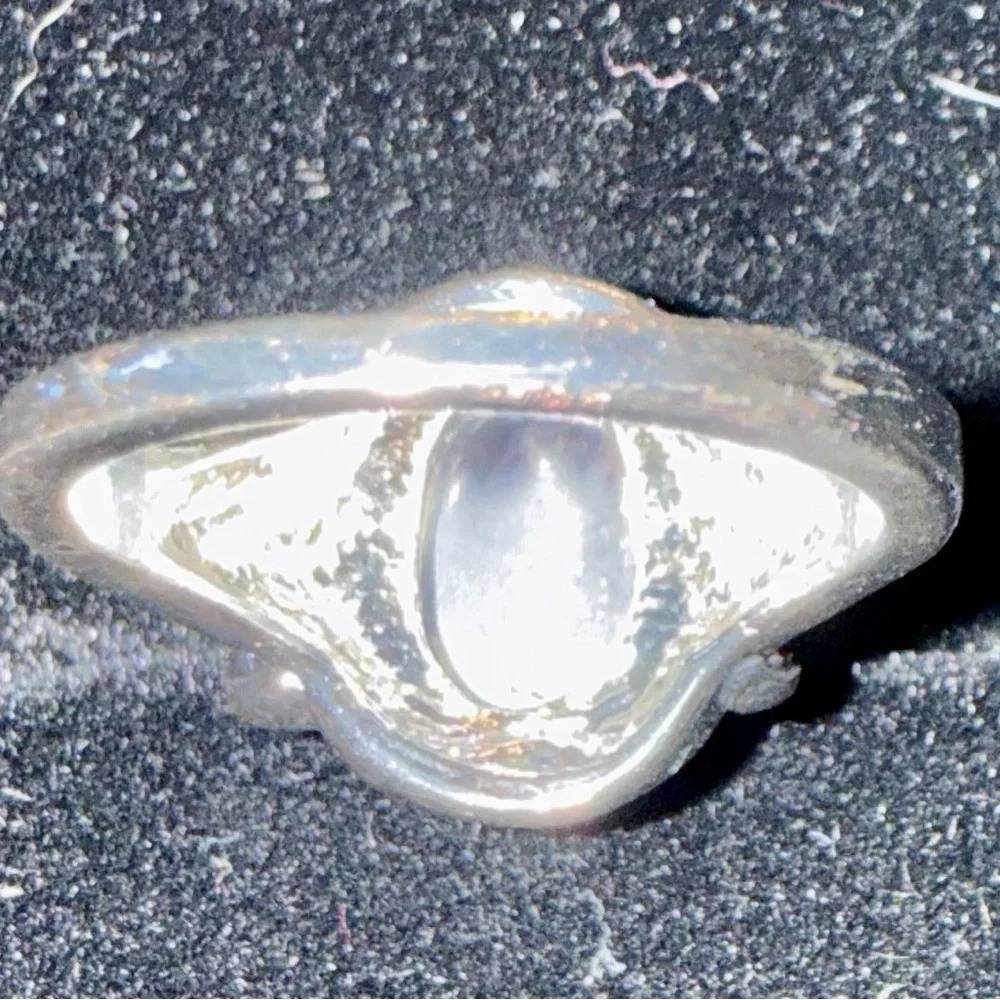 Sterling Silver Ring with Light Lavender Quartz Oval Gemstone, Sz 6 1/2