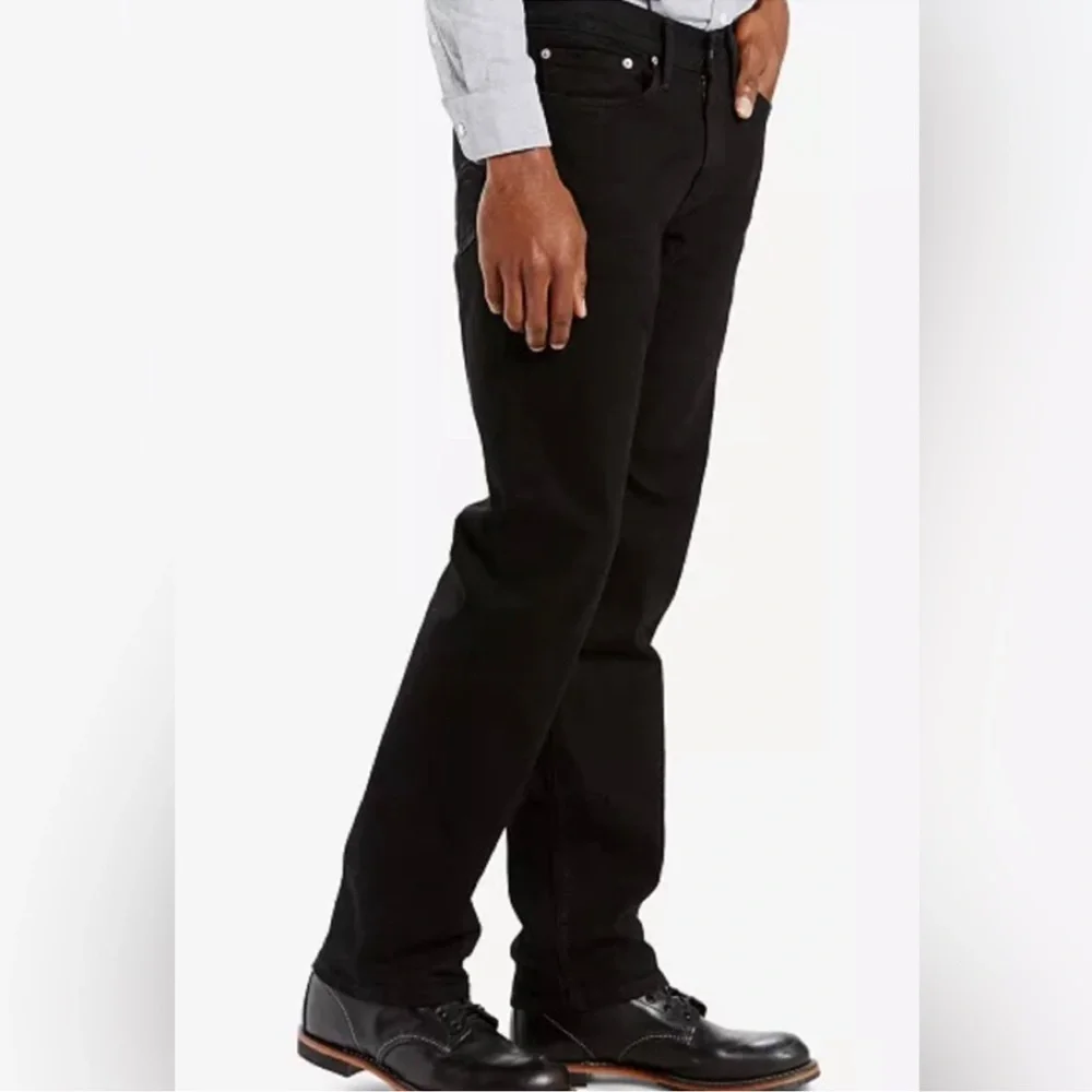Men’s Levi’s 514 34x30” Waterless Black Jeans Cotton With Some Stretch Like New!