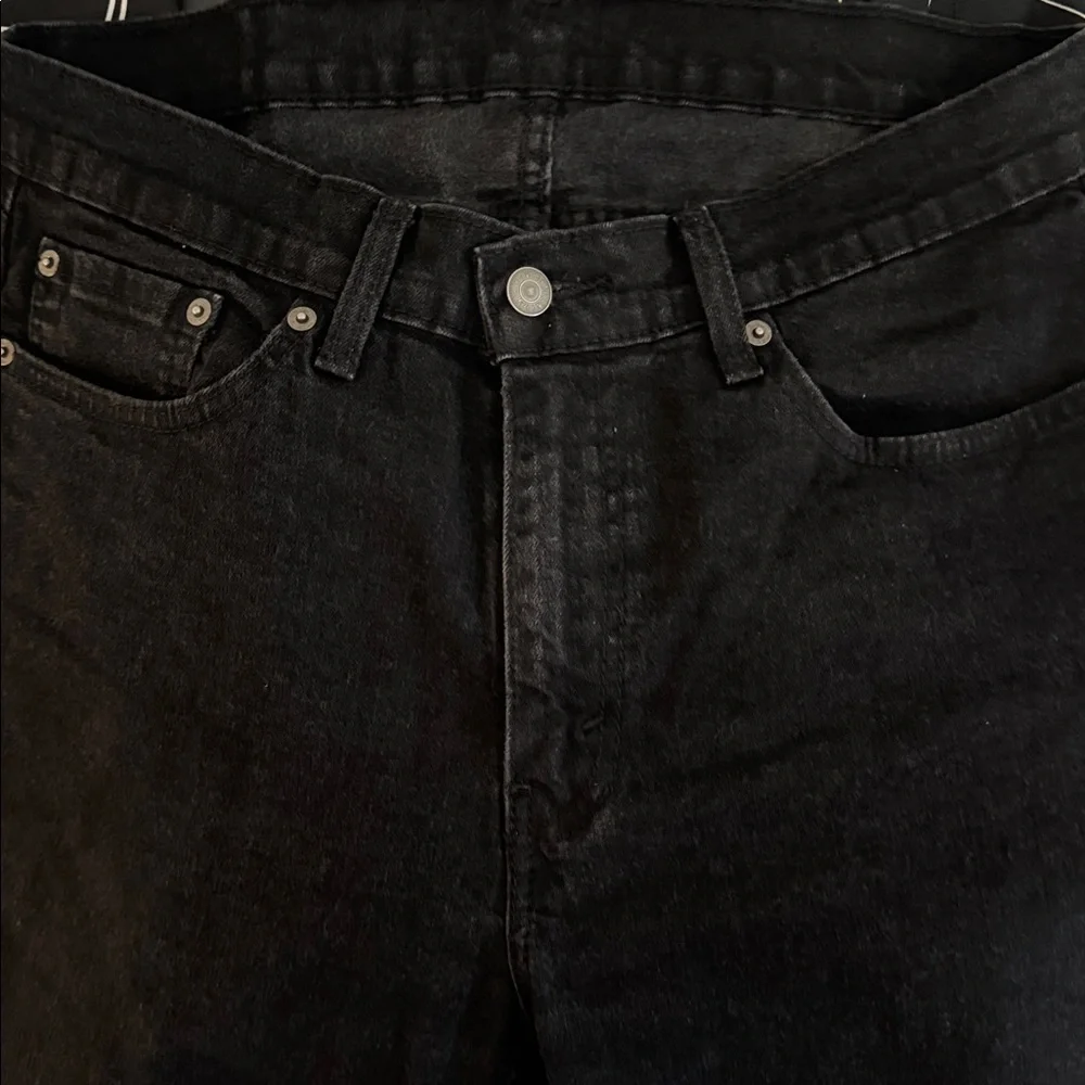 Men’s Levi’s 514 34x30” Waterless Black Jeans Cotton With Some Stretch Like New!