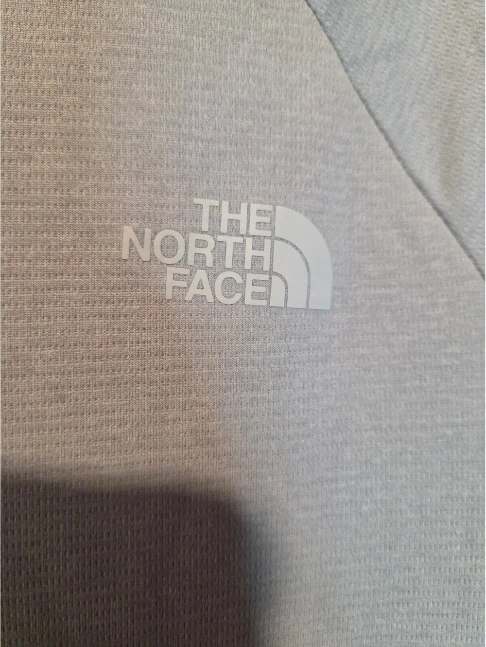 AS IS The North Face Light Gray Long Sleeve Hoodie Pullover, Size L