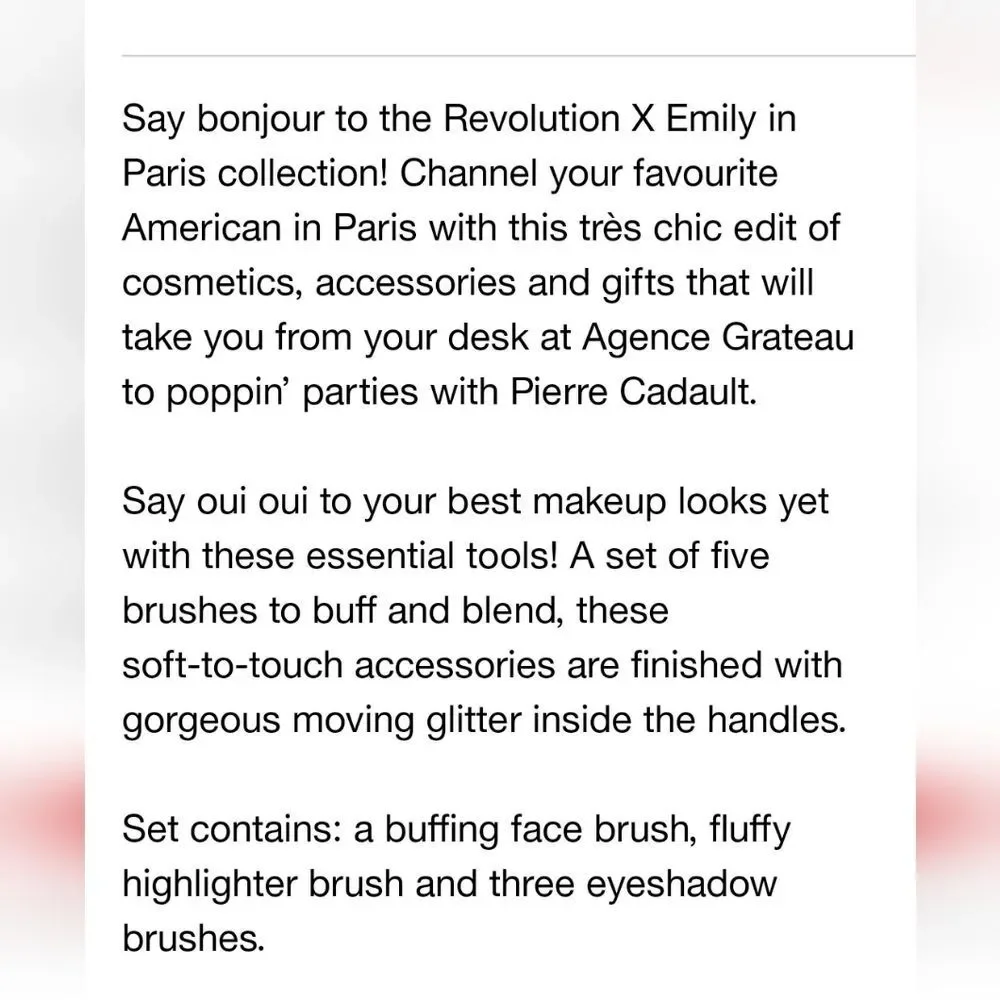 Makeup Revolution new specs