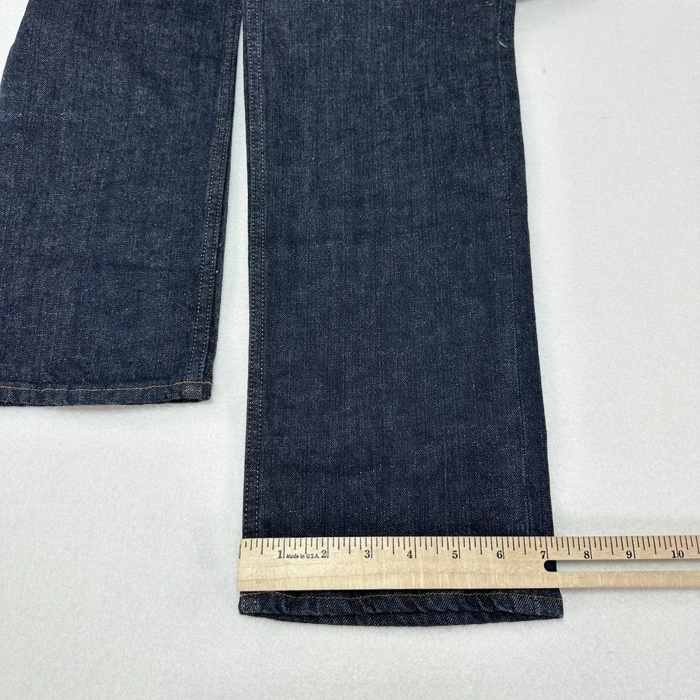 40 Grit Jeans Mens 28x32 Blue Standard Fit Straight Dark Wash Stretch Denim Work
