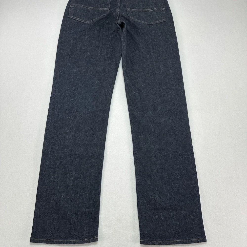 40 Grit Jeans Mens 28x32 Blue Standard Fit Straight Dark Wash Stretch Denim Work