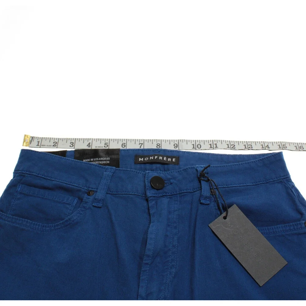 Monfrere NWT 5 Pocket Jeans Size 30 US Slim Fit Brando Blue Cotton Blend