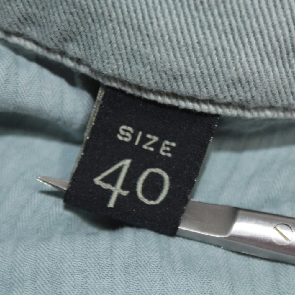 Teleria Zed For Garmany NWT Five Pocket Jeans Sz 40 US Cobra Blue Cotton & Linen