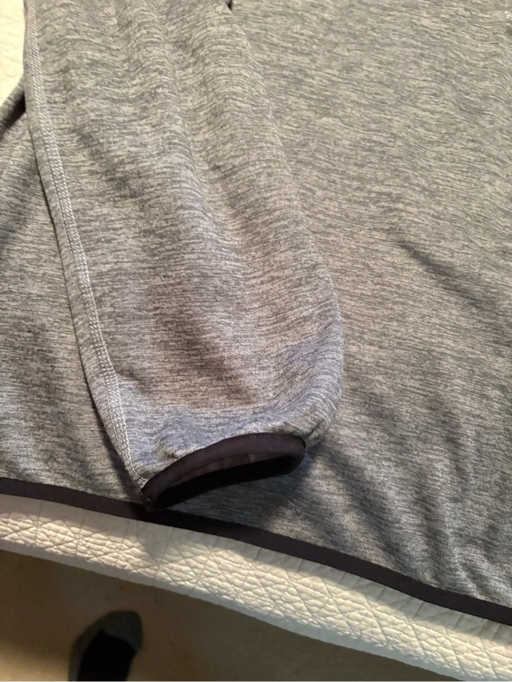 The North Face Men's Heather Gray Quarter-Zip Pullover