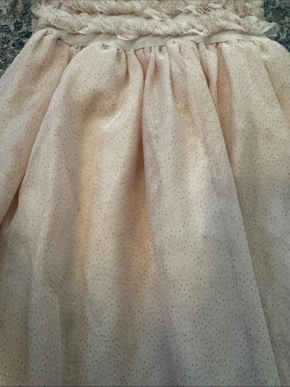 H&M Pale Pink Ruffle Tulle Party Dress